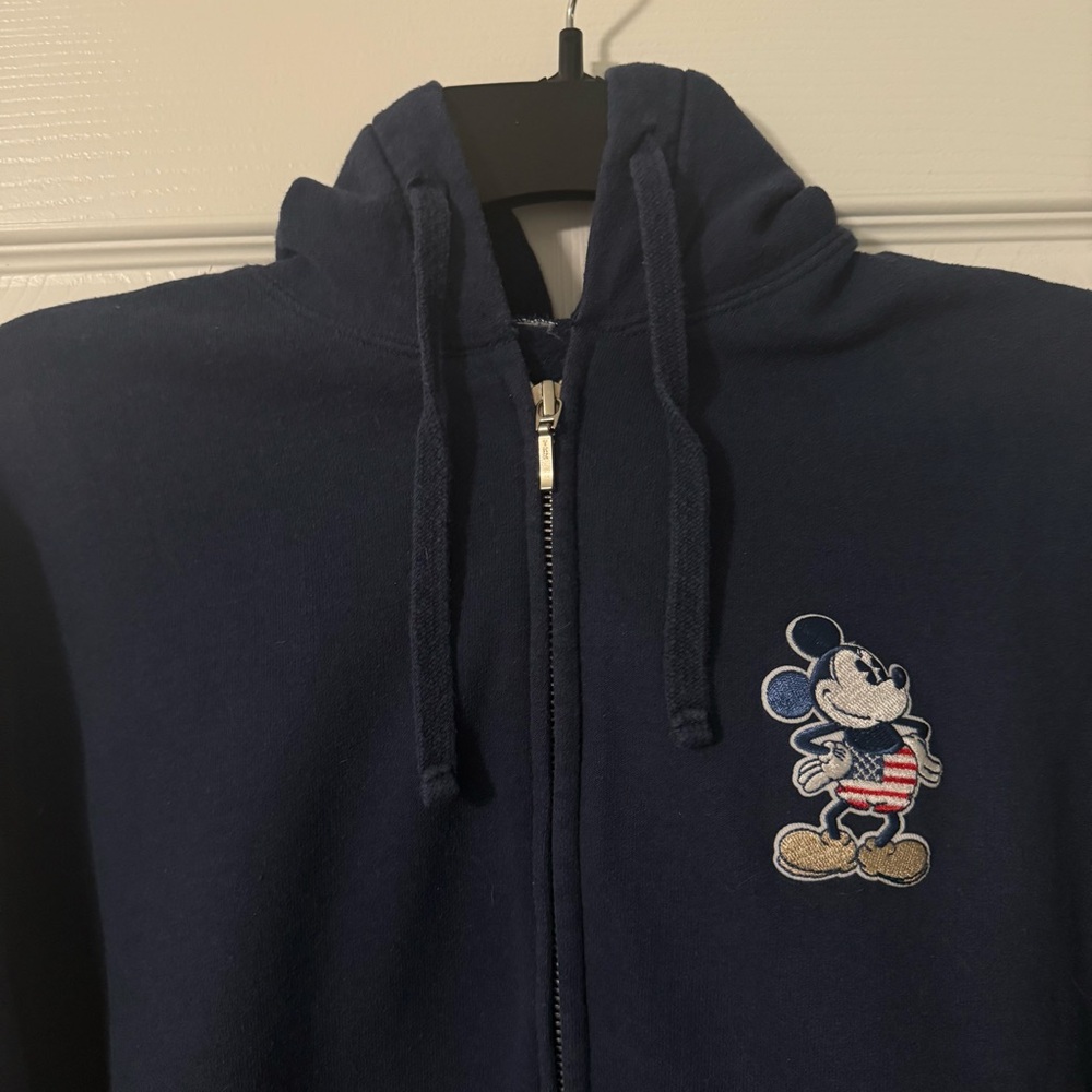 Disney Epcot World Showcase American Adventure Full Zip Hoodie Fits Youth Large - Picture 3 of 5